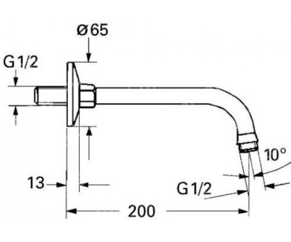 RELEXA PLUS-душовий кронштейн 27406000 — Photo 1