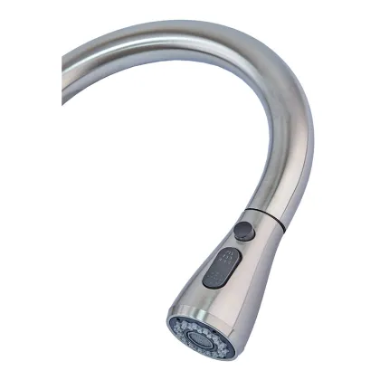 Змішувач для кухні сенсорний з висувною лійкою Mixxus LUX-014 Sensor (нерж. сталь) (MI6230) — Photo 2