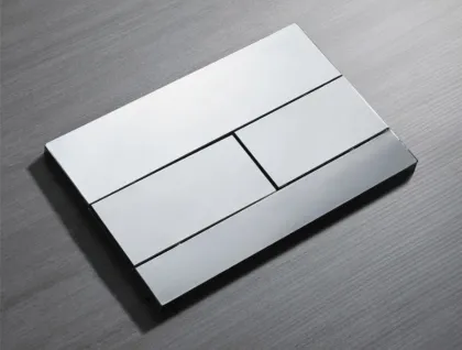 Панель змиву Koer KT-0603-01 240x160x10mm пластикова, кнопка лінійна — Photo 3