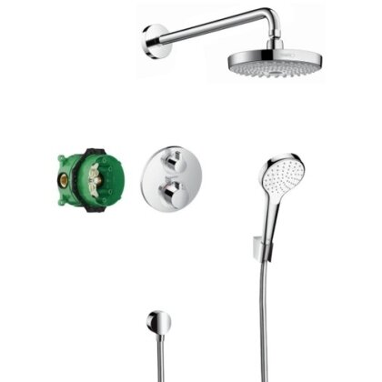 ShowerSet Croma Select S/Ecostat S Душовий набір (верхній, ручний душ, ibox, термостат)