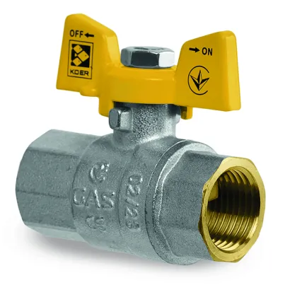 Кран кульовий Koer KG.207 - 3/4" FF ГГМ (газ) (KR4959) — Photo 1
