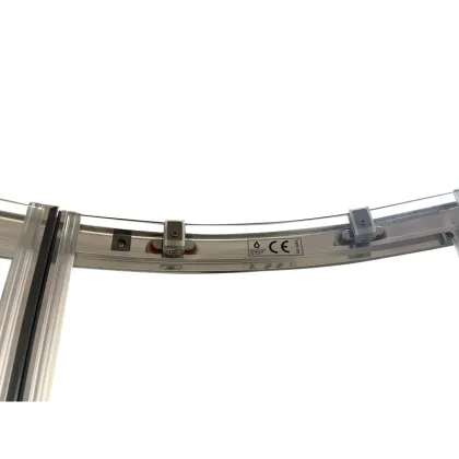 Душова кабіна без піддону Koer SR SC04-90x90x195-TR-02 прозоре скло Easy Clean 5мм SS Color (KR5682) — Photo 6