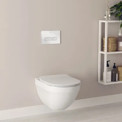 HEBE Round Rimless підвісний унітаз з сидінням Slim, з системою плавного опускання, швидкознімне — Photo 4