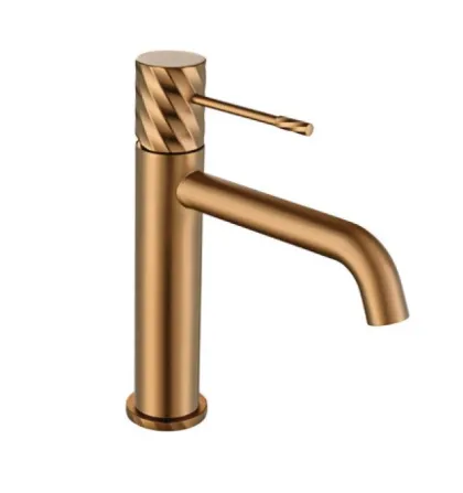 IMEX BLESS BRUSHED ROSE GOLD Змішувач для умивальника, PVD матове рожеве золото