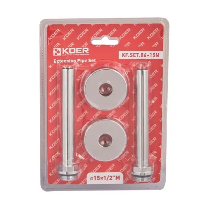 Комплект подовжувачів Koer KF.SET.06-15M d15x1/2M хромований (KR5847) — Photo 3
