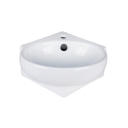 Раковина Qtap Leo 390x365x130 White з донним клапаном QT11115010W — Photo 2