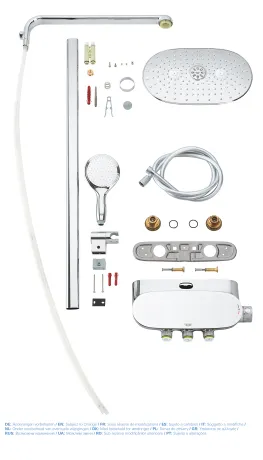 Душова система з термостатом для душа Grohe Rainshower SmartControl (26250000) — Photo 11