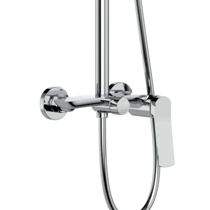 Душова система для душу Qtap Slavonice на два споживача QTSLA110CRM45912 Chrome — Photo 2