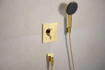ECOSTAT COMFORT E термостат для 2х споживачів, ПМ, полірованне золото — Photo 2