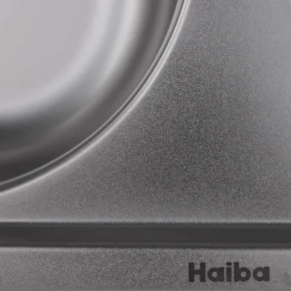 Мийка кухонна Haiba 80x49 Double (Satin) (HB0652) — Photo 1