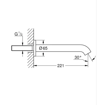 Вилив для ванни Grohe Essence (13449001) — Photo 3