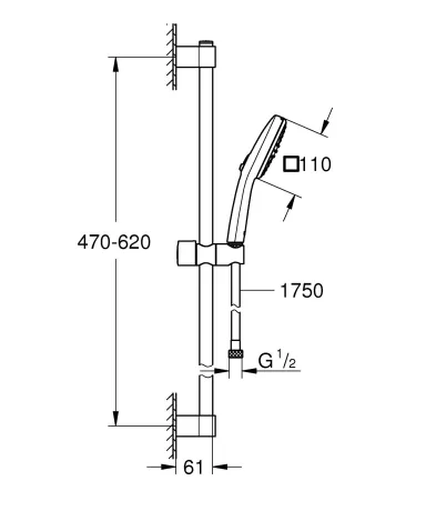 Набір змішувачів для ванни 3в1 Grohe BauLoop (UA123215M1) — Photo 7