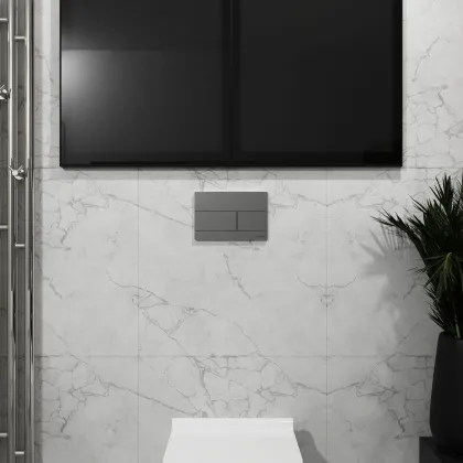 KVADRO M панель змиву polished aluminum — Photo 2