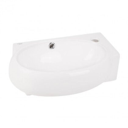 Раковина Qtap Leo 430x290x140 White з донним клапаном QT11115011RW — Photo 3