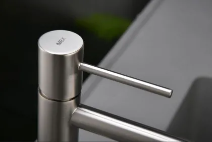 IMEX MONZA BRUSHED NICKEL Змішувач для умивальника, матовий нікель — Photo 1