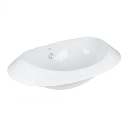 Раковина Qtap Leo 660x425x250 White з донним клапаном QT11114032W — Photo 3
