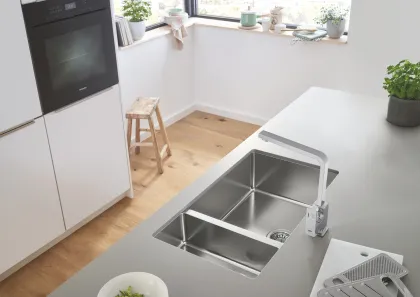 Мийка для кухні із нержавіючої сталі Grohe K700U (31575SD1) — Photo 2