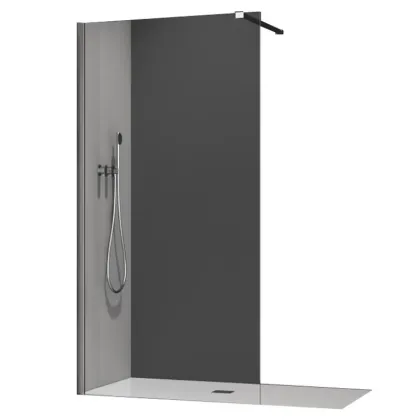 Душова перегородка Koer SR SP01-100x200-TR-01 Walk-In прозоре скло Easy Clean 8мм, хром (KR5393)