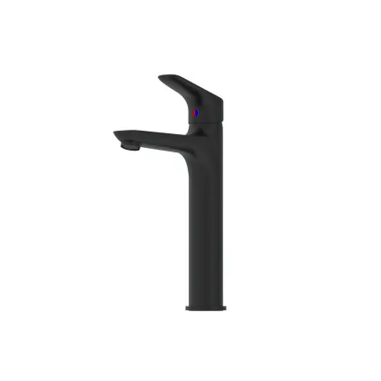 Змішувач для умивальника високий, чорний Damixa 770250300 Origin Bit — Photo 3