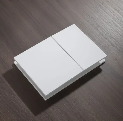 Панель змиву Koer KT-0610-03 240x160x32mm пластикова, квадратна, білий — Photo 1
