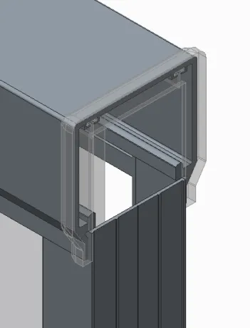 Двері в нішу Koer SR SD03-140x200-TR-01 прозоре скло Easy Clean 8мм, хром (KR5385) — Photo 11
