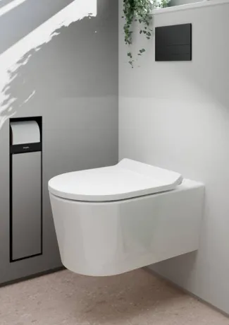 ELU PURA S унітаз підвісний 54*36,6см AquaHelix Flush, в комплекті з сидінням Slim з функцією SoftClose and QuickRelease — Photo 9