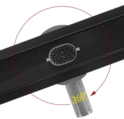 Трап для душу REA NEOX 60 PRO BLACK 2в1 чорний — Photo 3