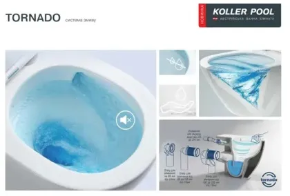 Інсталяція KollerPool AQUA LINE + TWIST Chrome панель змиву + підвісний унітаз ROUND Black matt з сидінням Soft-close ( змив Tornado ) — Photo 6