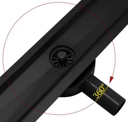 Трап для душу REA NEO 60 PRO BLACK 2в1 чорний * — Photo 1
