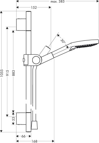 Axor Uno² Душовий набір 1,60 м — Photo 1