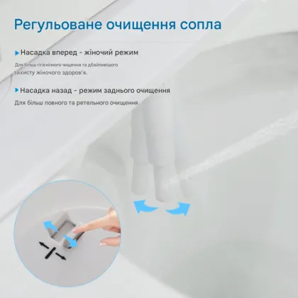 Накладка під кришку унітазу Mixxus Premium TCB-01 Універсальна, з вбудованим гігієнічним душем (MP6494) — Photo 8