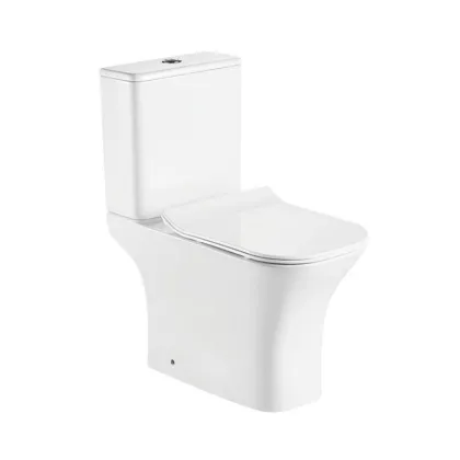 Унітаз-компакт Qtap Presto Quadro безободковий з сидінням Soft-close QT24221215AW