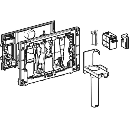 Geberit Рамка-вставка для картриджа DuoFresh, для змивних бачків прихованого монтажу Sigma 12 см: хром — Photo 3