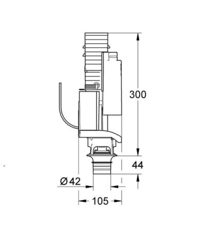 Змивний клапан для змиває бачка GD 2 GROHE 38736000 — Photo 1