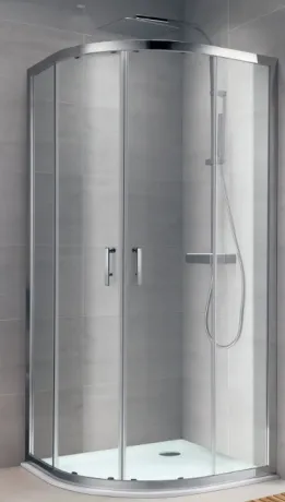 Душова кабіна Koller Pool ROUND R90RC напівкругла 900x900x1900 мм скло прозоре