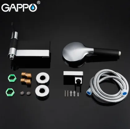 Змішувач для ванни GAPPO G3281, чорний хром — Photo 1
