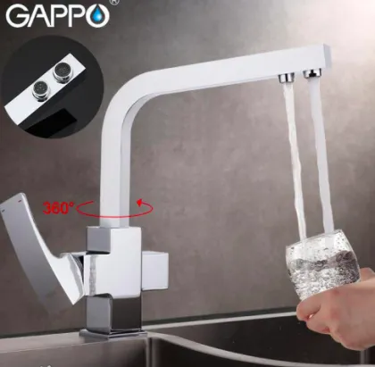 Змішувач для кухні на дві води GAPPO G4307 — Photo 2