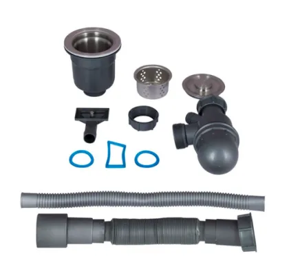 Кухонна мийка Lidz H4745B 3.0/0.8 мм Brush Black (LDH4745BPVD3008) — Photo 2