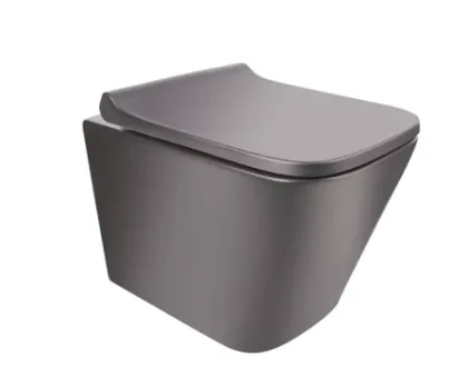Qtap Tern чаша унітазу підвісного Rimless без сидіння 490x340x350mm MATT BLACK
