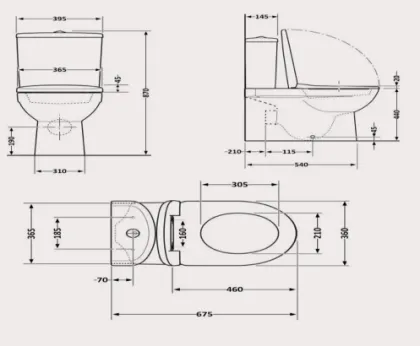 Qtap Scorpio чаша унітазу підлогового Rimless гор. випуск, нижнє підведення, без сидіння 670x360x850 mm WHITE — Photo 1