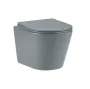 VLTAVA унитаз подвесной (52*36*36 см, rimless, сиденье duroplast) антрацит матовый — Photo 2