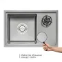 Кухонная мийка з крішкою та омивачем Qtap DC5638 3.0/1.2 мм Satin (QTDC56383012) — Photo 12
