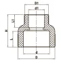 Муфта редукційна ВВ 50x40 PPR Koer K0038.PRO (KP0046) — Photo 3
