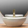 Умивальник (раковина) REA SOFIA WHITE GOLD EDGE накладний — Photo 10