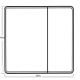 Дзеркальна шафка Mixxus Premium Olivary CM01-70x70x13 з LED Touch, димером, регулятором яскравості (MI8295) — Photo 20