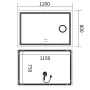 Дзеркало Mixxus Premium QUADRO MR20-120x80 з Led Touch, Anti-fog, димером, регулятором яскравості, лінзою (MP6624) — Photo 15