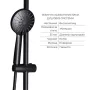Комплект змішувачів Lidz Aria Black: Душова система LDARI1031BLA43370 + Змішувач для раковини LDARI001FBLA43367 — Photo 8