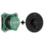 SHOWER SELECT COMFORT S термостат для 2х споживачів, ПМ, колір чорний матовий+IBOX universal 2.0 прихована частина для змішувача (в подарунок) — Photo 2