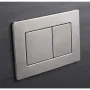 Панель змиву Koer KT-0612-02 240x160x10mm з нержавіючої сталі, кнопка квадратна SUS304 (KR6120) — Photo 6