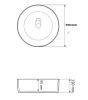 Умивальник (раковина) VBI PRATO L SPACE BLACK MAT накладний — Photo 6